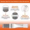 2PCS Air Conditioner Condenser Fin Comb Set Include FCR6 Fin Comb and Stainless
