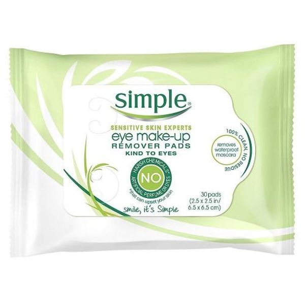 Simple eye makeup remover pads, 30 packs (3 packs)