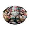 Floral Easter Gnome with Cute Butterfly Decor for Spring PopSockets Adhesive PopGrip