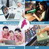 4GB USB Flash Drives Memory Sticks Thumb Drive with OTG & Type-C Transformer (Pink)