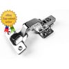 30-Pack Inset Frameless Soft Close Hinges 110° 3D AdjustablenClip-On Concealed E