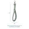 Trimits Make Your Own Macramé Decoration Kit, Silver Grey Keyring