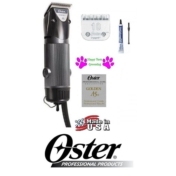 OSTER GOLDEN A5 2 Speed Clipper&10 Detachable Blade DOG CAT PET HORSE Grooming