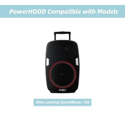 PowerHOOD UL Listed 6ft AC Power Cord Compatible with Altec Lansing SoundRover 180 Wireless Trolley Bluetooth Speaker IMT7002 IMT7002-BLK Party Speaker Repalcement Power Charger Cable