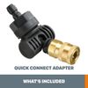 WORX Plastic WA4039 Hydroshot Pivot Nozzle Accessory, Black