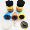 14pc 3" Car Buffing Pads Polishing Sponge Set Waxing Foam Polisher Buffer Drill