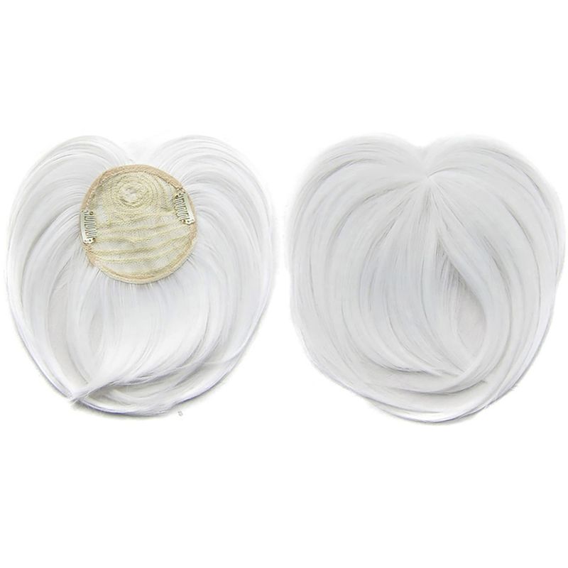 Faringoto White Hair Extensions for Women Thinning Hair Extensions Wig ...