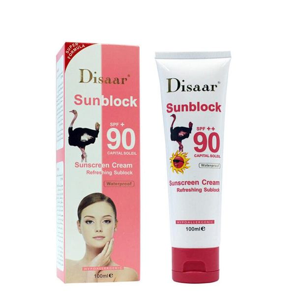 DISAAR BEAUTY Sunscreen Cream Refreshing Sunblock SPF90++ Protection Waterproof 100ml