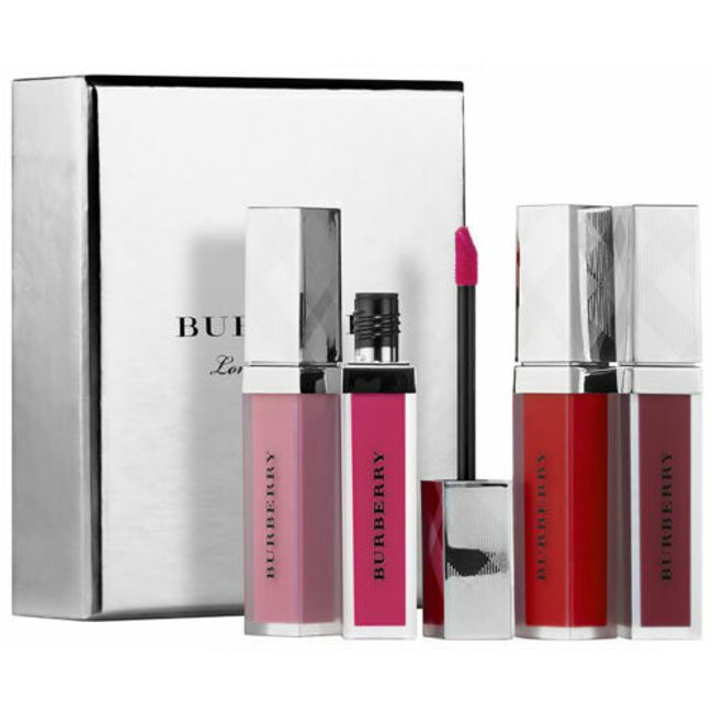 Burberry Liquid Lip Velvet Whipped Lip Cream 4 mini travel Set in box