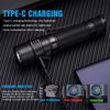Trustfire T11R Tactical EDC Flashlight Type-c Rechargeable Torch 1800Lumen US