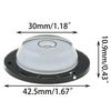 DGZZI 4PCS 43x12mm Universal Disc Level Bubble Level Measuring Tool for Adjusting Balance Level Camera Refrigerator Wall Art