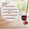 Mop Cloth Replacement Pads for Vileda Clean Spin Head Refills, Washable Mop Head Replacement Microfiber for Cleaning Floor