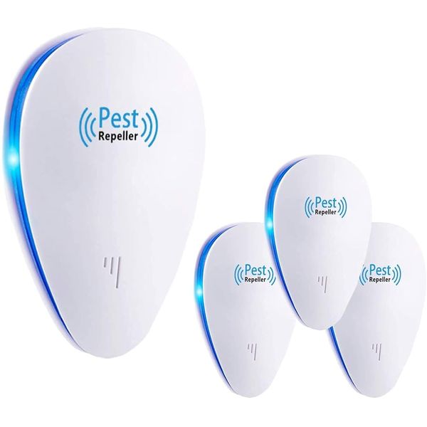 Ultrasonic Pest Repeller, Indoor Electronic Repellent Plug in Pest Control for Mice, Cockroaches, Ants, Fly, Mosquitoes, Rodent, Harmless to Pets and Human