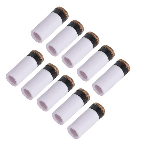 Alomejor Snooker Pool Cue Tip Replacement Size Cue Tips No Glue Tool Required Pack of 10, Default