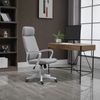 High Back Swivel Office Chair with Lumbar Back Support, Adjustable Height, Grey