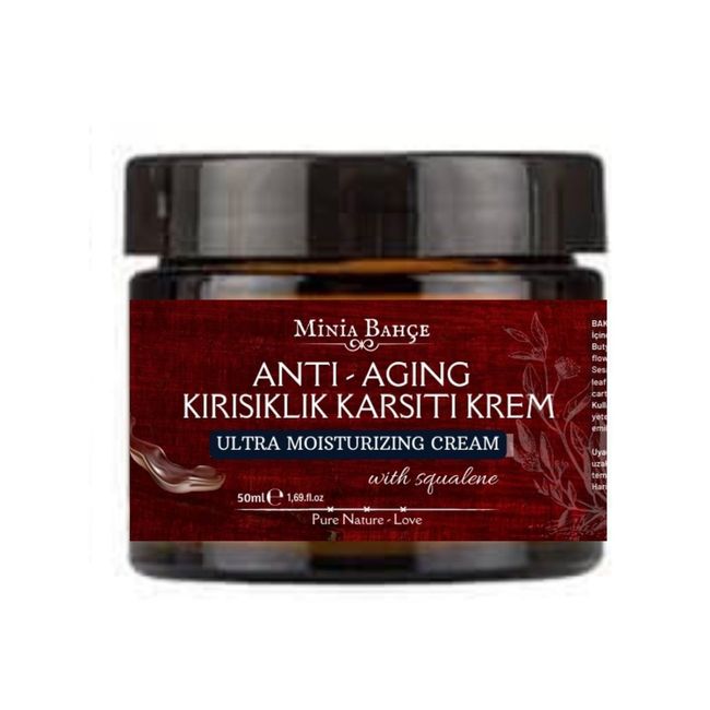 Doğal Anti-Age, Kırışıklık Karşıtı Krem,%100 Doğal ve Saf, 50ml