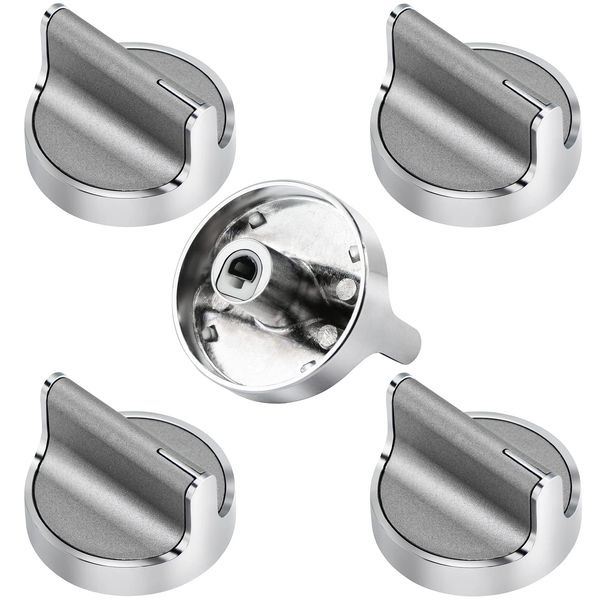 Stove Knobs W10594481 Replacements for Whirlpool Gas Stove Range Knob WCG97US0DS00 WCG97US6DS00, Replace WPW10594481 AP6023301 Cooktop Knobs, 5 Pack Gas Range Knob