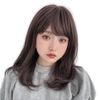 Brightlele tf1761-FP Women's Wig, Medium, Full Wig, Semi-Long, Curl, Women's