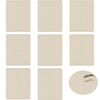 CINY 8 pcs Eyebrow Tattoo Skin, Latex Microblading Practice Tattoo Skin, Novice beginners practice fake leather Artificial Skin, Double Sided Practice Skin (White Eyebrow and Blank Tattoo Skin)