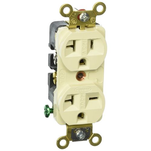Hubbell Wiring Device-Kellems Receptacle,Duplex,5-20R,6-20R,125/250V (HUBHBL5492I)