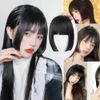 Bangs Wig, Human Hair, Bangs Wig, Princess Hair, Fully Hand Planted, Bangs, Wig, Airy Feel, Ultra-thin, Redaise, Small Face (with sides) Bangs Wig, Princess Cut (Brown)