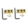 2 Sets Guitar Locking Nut String Lock For Floyd Rose Tremolo Bridge (42mm Gold)