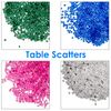 Trimming Shop 6000 Pcs Wedding Table Scatter Mixed Sizes, Table Crystals Acrylic Confetti For Vase Filler, Wedding, Birthday, Party, Decoration, Crystals Diamonds Gems (Emerald Green)