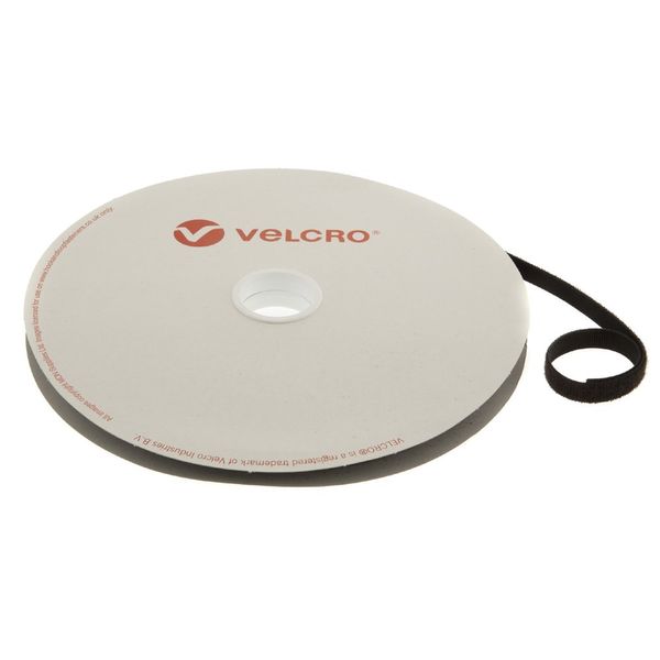 VELCRO® Brand ONE-WRAP® Self Grip Strap 10mm x 25m Roll (Black)