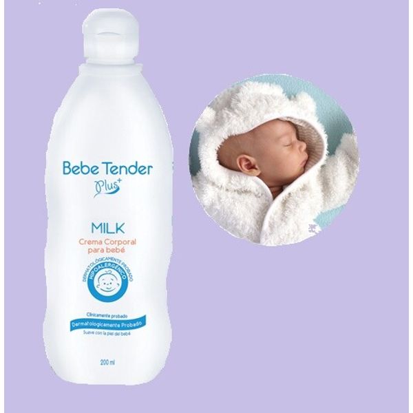 CREMA CORPORAL PARA BEBE TENDER PLUS DE FULLER 200ML CON PROTEINA DE LECHE