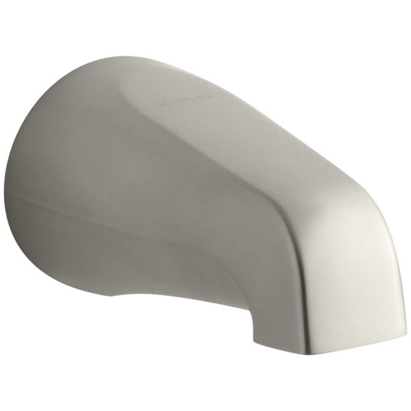 Kohler K-15135-S-BN Wall Mount Non-Diverter Bathtub Spout Nickel