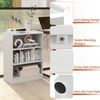3-Tier Bookcase Bookshelf Storage Organizer Display Rack With Adjustable Shelves