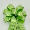 St. Patrick's Day, Satin Stripes Green & White, Size Small