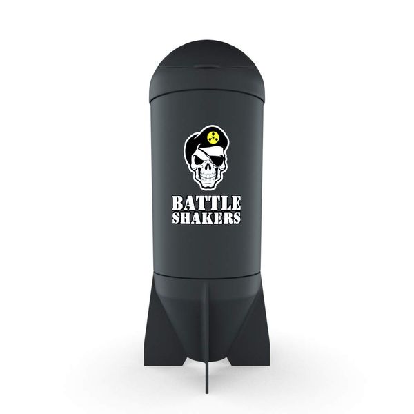 Battle Shakers Missile Shaker Cup | 20 Oz Leak-Proof Shaker Bottle | Protein Cup with Storage Compartment | Dishwasher Safe & BPA Free Sports Bottle