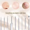 Pimple Popper Blackhead Remove Tool Comedone Extractor Tweezers Set Stainless Steel Acne Spot Pimple Popping Kit with Box(5 Piece)