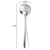 6 Pack Soup Spoons Round Stainless Steel Bouillon Spoon Table Serving Cooking
