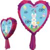 Easter Heart pinata with stick