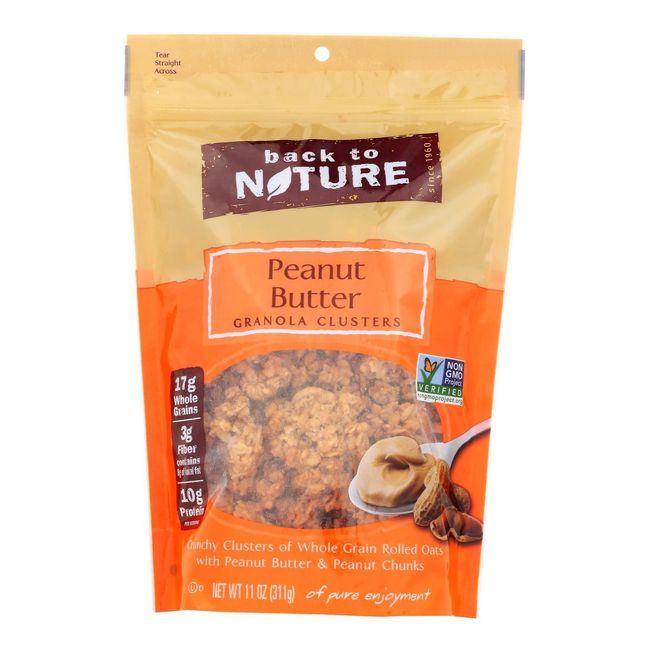 Back To Nature Granola - Peanut Butter - Case of 6 - 11 oz.