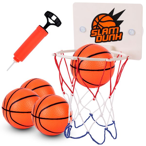 Shindel 4PCS Bathtub Basketball Hoop, Bath Toys Shower Toys for Kids Suction Cup Basketball Hoop Mini Basketball for Toddlers Gift