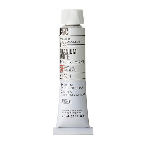 Holbein 00196 Oil Paint H196 20ml Titanium White