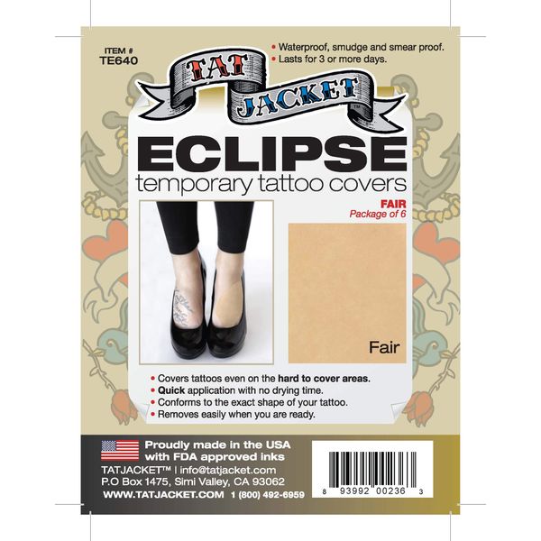 Tatjacket Eclipse Temporary Tattoo Covers (FAIR)