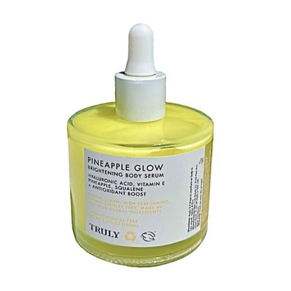 Truly Pineapple Glow Brightening Body Serum Vitamin E Antioxidant Boost Vegan