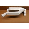 Right-Casement Window Awning Operator Crank-White-63.5-Handle-2 1/2" Link