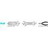 C.K Classic T3778F 120mm Precision Oblique Cutter Full Flush Cut
