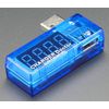 USB port & Cable Tester Meter Tool Measure amps & volts Input Output test w/ LED