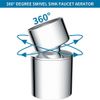 360° Swivel Kitchen Sink Aerator Dual-function 2-Flow Sprayer Faucet 55/64 Inch