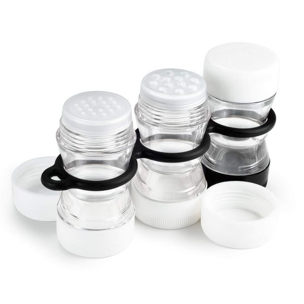 GSI Camping Mini Salz Pfeffer Gewürz Streuer Set Dose Gläser Outdoor 22Etiketten