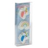 Rainbow Unicorn | 3 Piece Eraser Set | Mini Gift | Cracker Filler