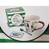 Love Mug®Funny Gift for Golfers Printed Mug Coaster & Engraved Teaspoon Set