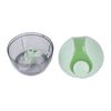 Hand Pull String Garlic Mincer, Multifunctional Manual Food Processor for Home (Light Green)