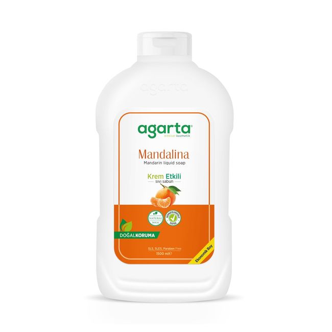 Agarta Doğal Mandalina Sıvı Sabun 1500 ml